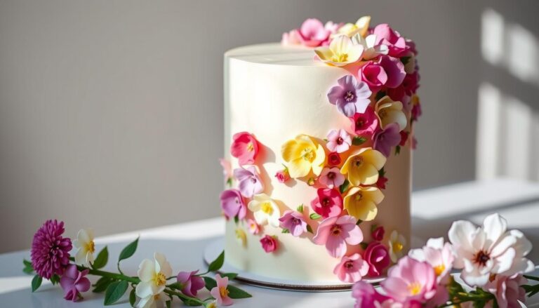 flower birthday cake
